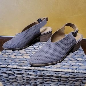 Lucky Brand Lideton Sz 6 Gray Brown 2.5 in Heel